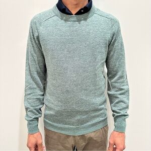 J. Crew Green Crewneck Sweater